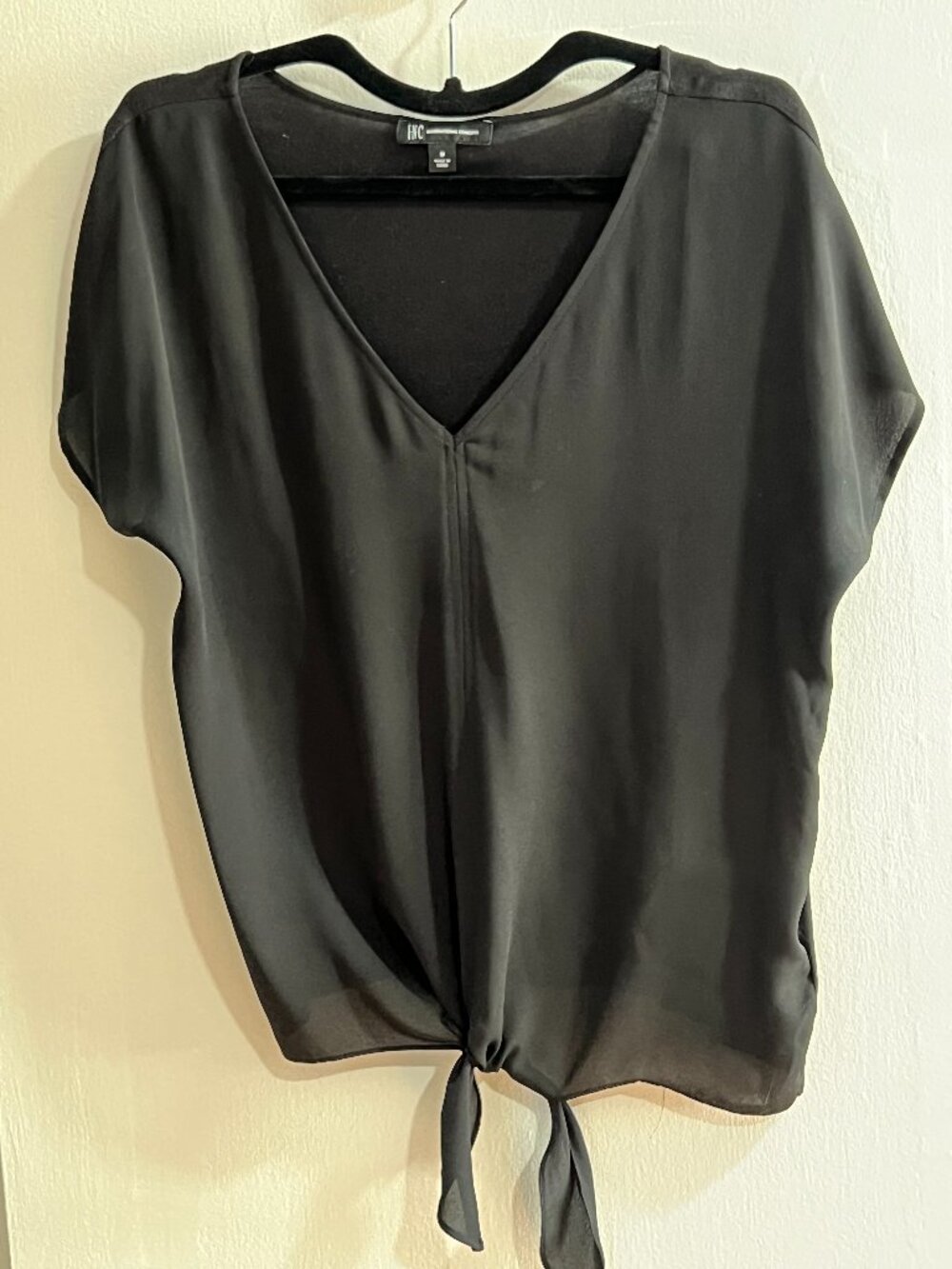 INC International Concepts Medium Blouse - Black